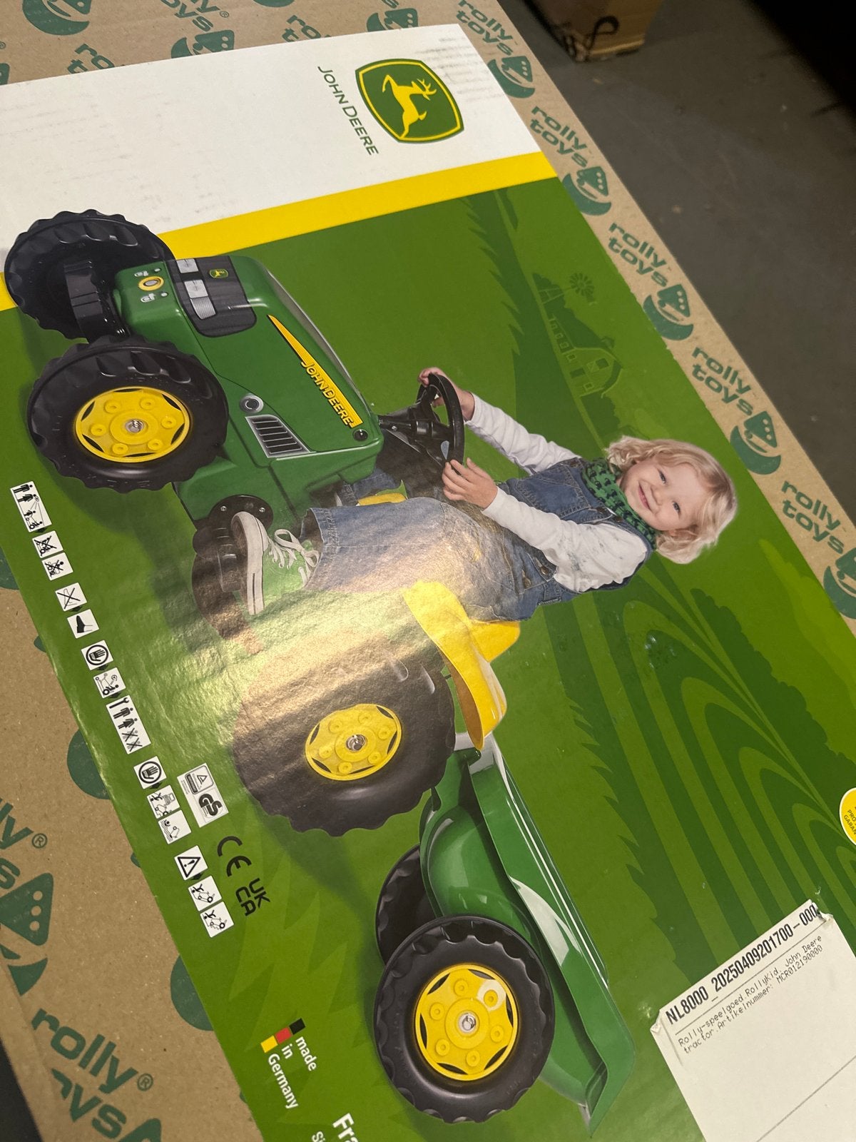 Rolly Toys John Deere traptractor met aanhanger, Kinderen en Baby's, Speelgoed | Buiten | Voertuigen en Loopfietsen, Trapvoertuig
