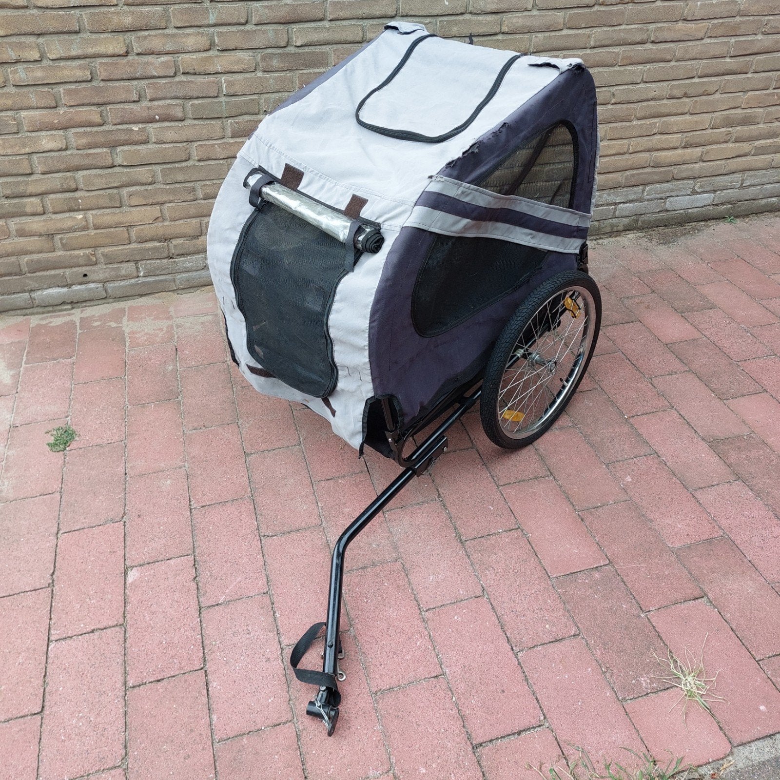 hondenkar, fietskar, viskar, inklapbaar ! te koop, Ophalen, Gebruikt, Hondenkar