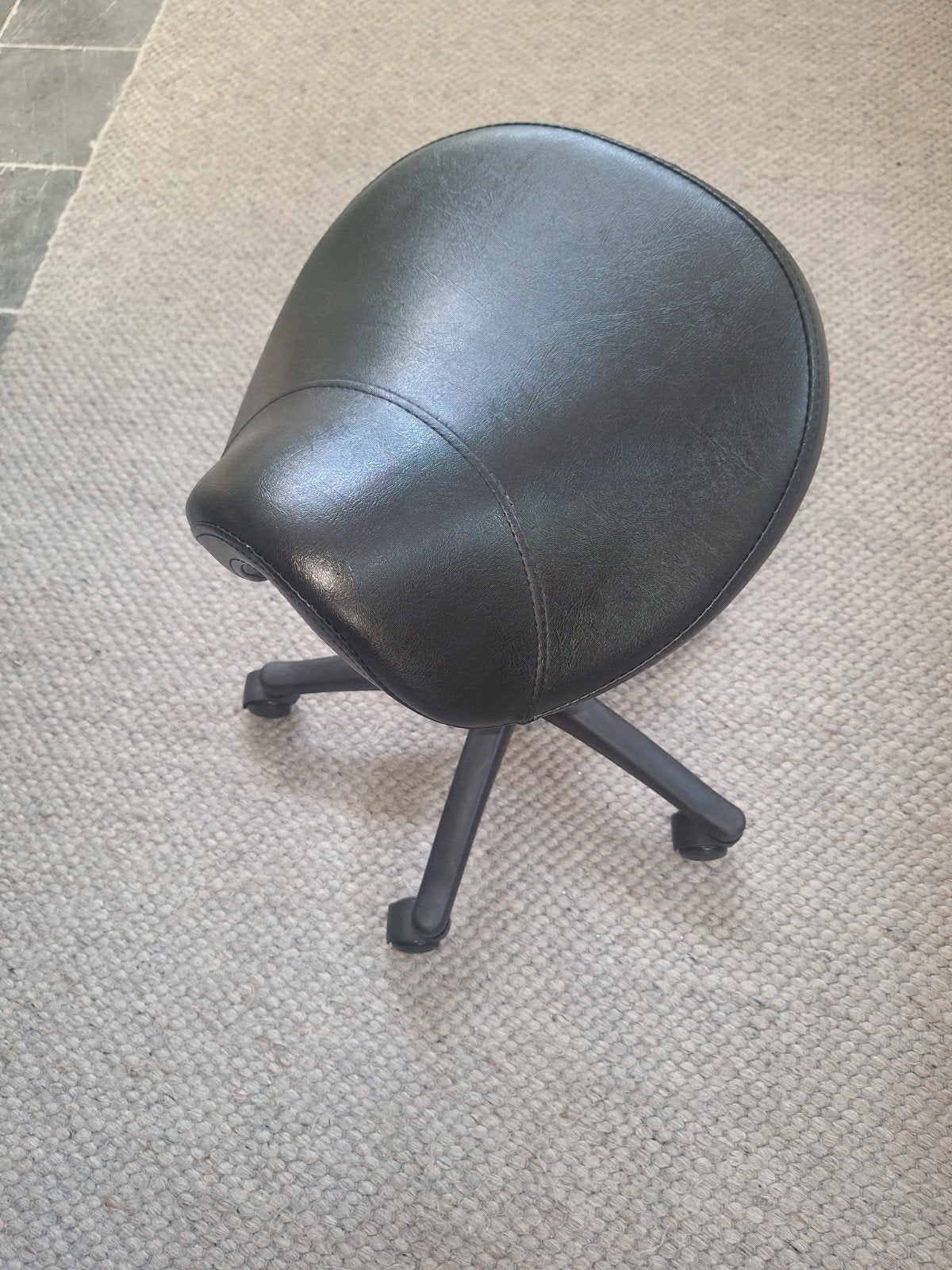 Ergonomische Zadelkruk - Zwart, Verstelbaar, Ophalen