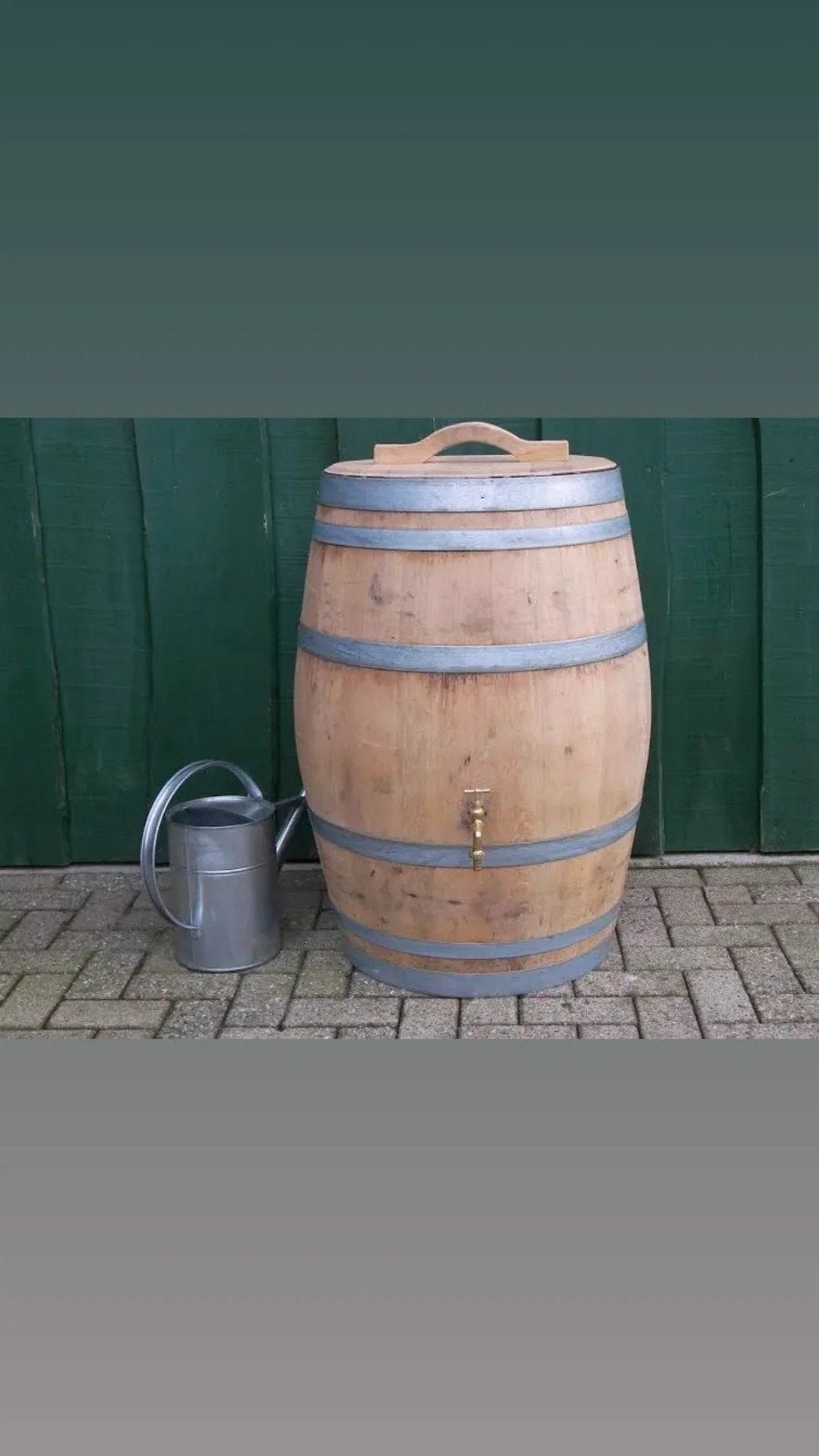 Grote 225liter eikenhouten regentonnen. Vaderdag cadeau tip, 150 liter of meer, Ophalen, Hout