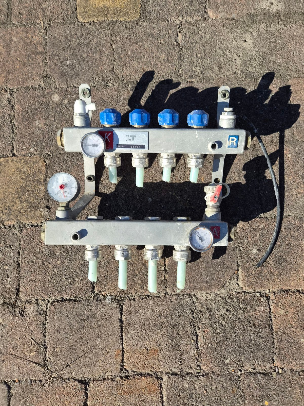 Vloerverwarming verdeler RVS LT Serie nr: 082021, Gebruikt, Minder dan 30 cm, Overige typen, Minder dan 60 cm