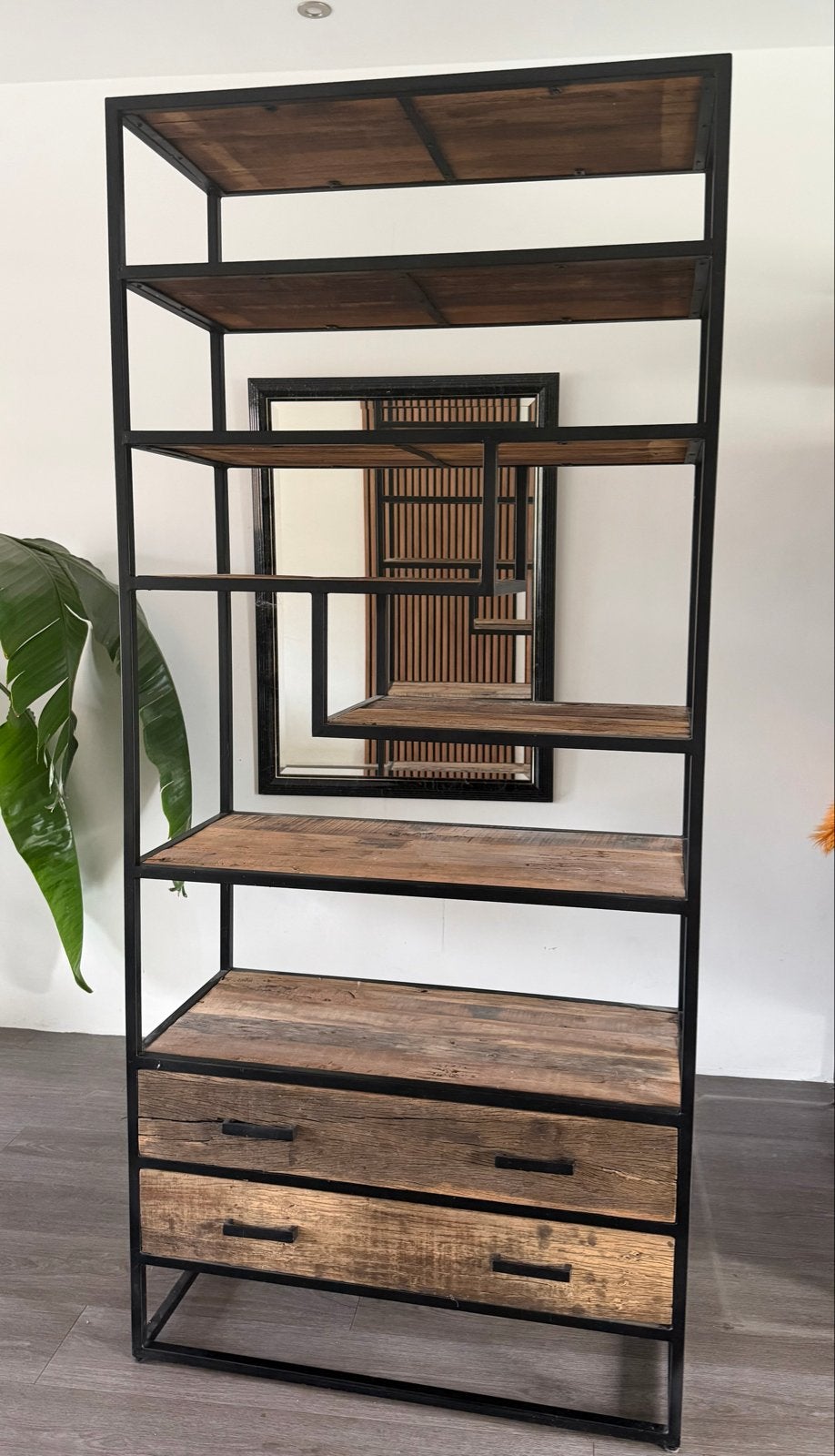 Industriële kast van Goossens - 90x200x40cm, Huis en Inrichting, Kasten | Boekenkasten, Ophalen, Gebruikt, 50 tot 100 cm, Metaal