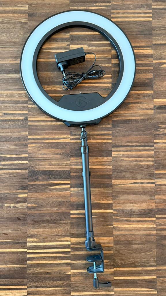 Ringlamp met tafelklem - perfect voor streaming/video, Ophalen, Zo goed als nieuw, Overige typen