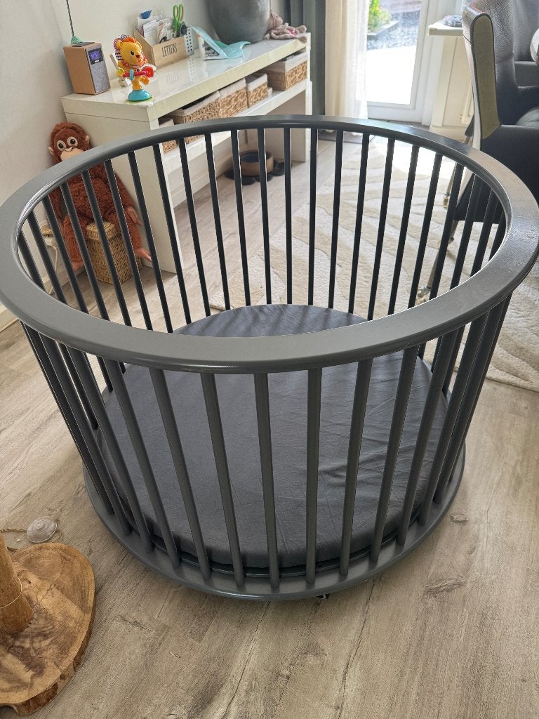 Ronde Bopito Box grijs, Kinderen en Baby's, Boxen, Ophalen, Gebruikt, Rond, In hoogte verstelbaar