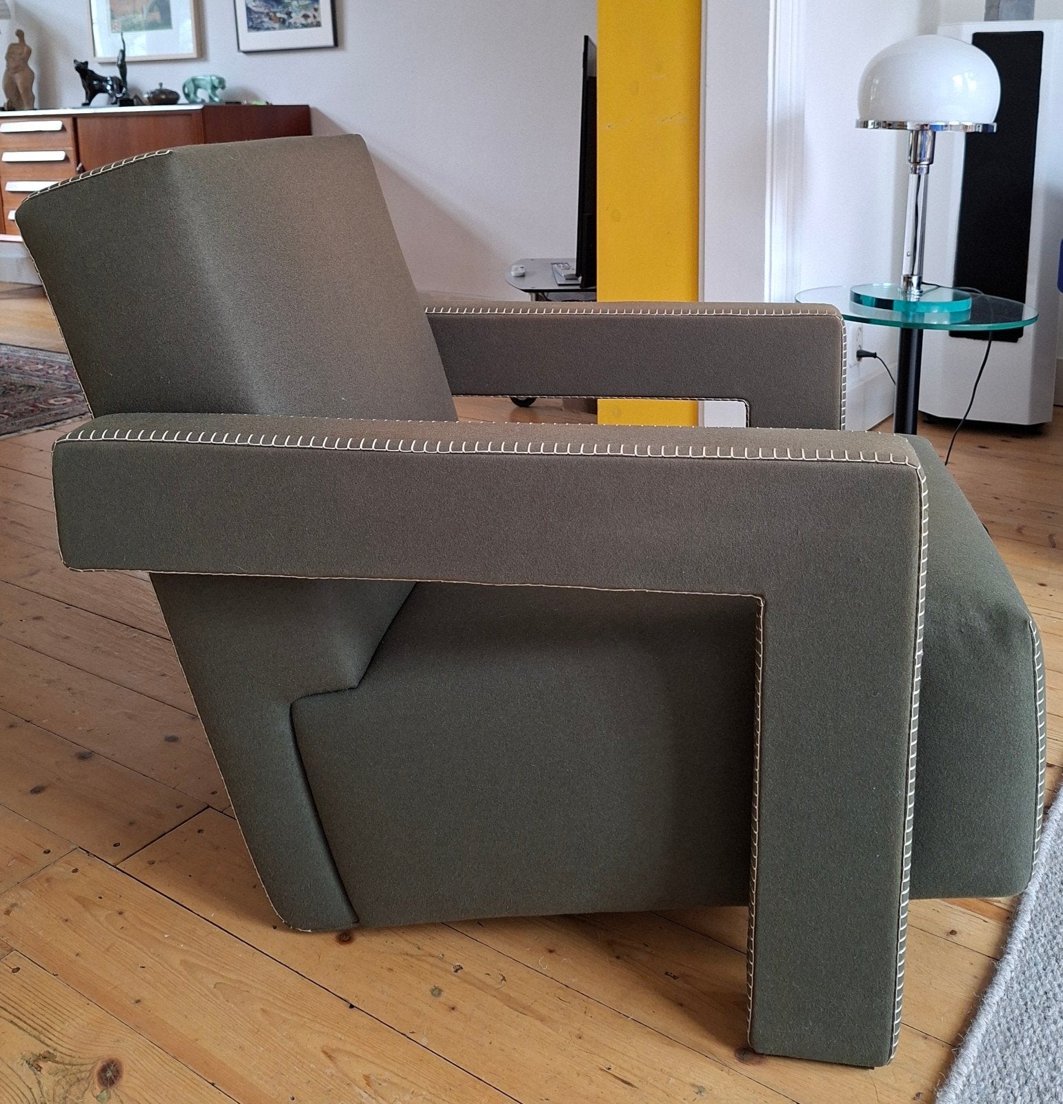 Cassina Utrecht fauteuil - Gerrit Rietveld - Groen, Via Luigi Busnelli 1, 20821 Meda (MB), Italië, Modern, Design, Rietveld, Info@cassina.it