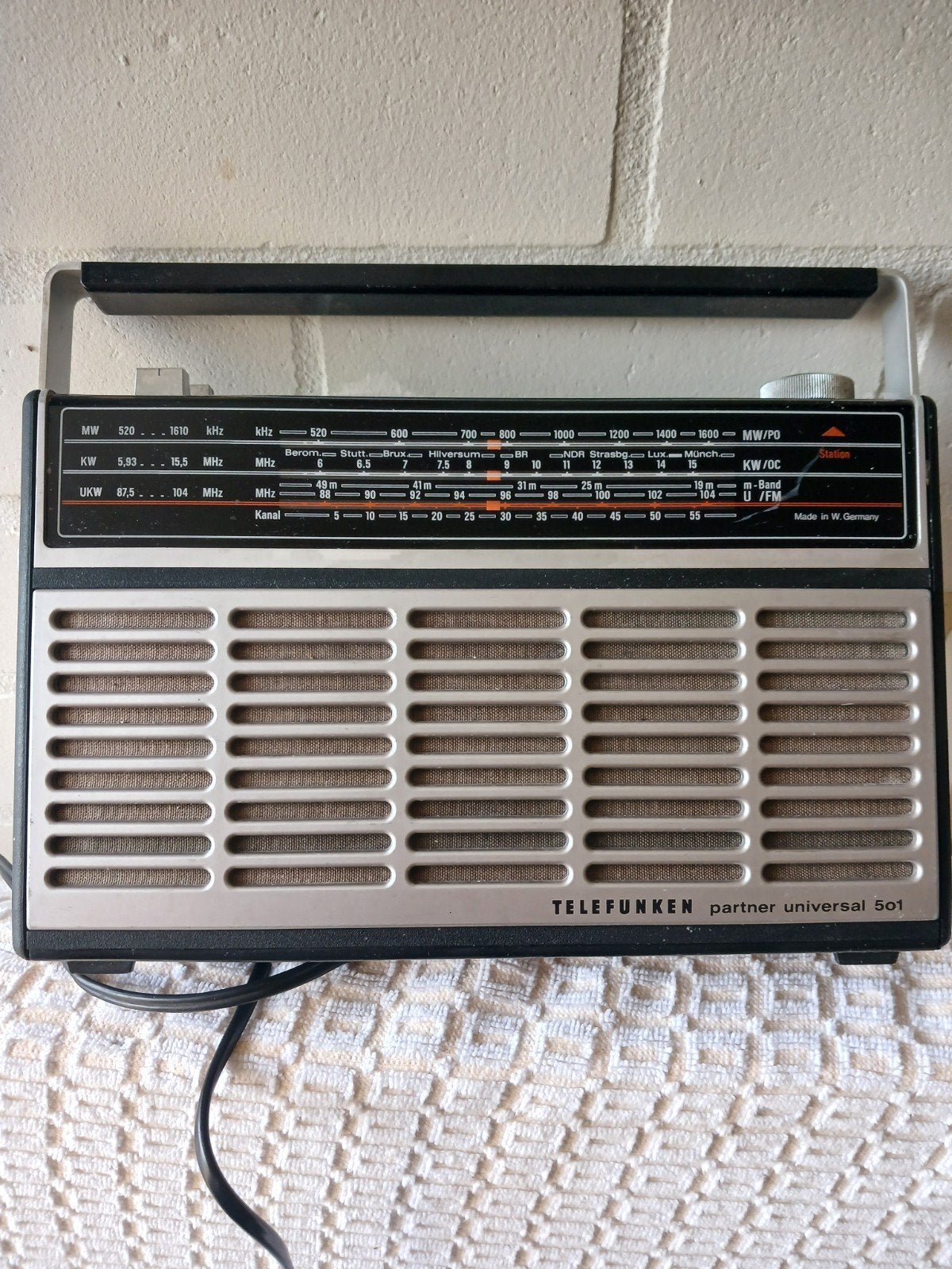 Telefunken Universal Partner 501 Radio - Functioneel, Audio, Tv en Foto, Ophalen of Verzenden, Gebruikt, Radio