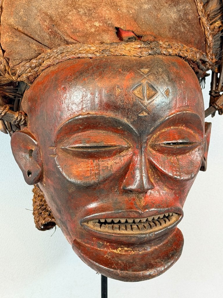260681 Afrikaans MUKISHI WA CIHONGO Chokwe mask - ANGOLA., Ophalen of Verzenden