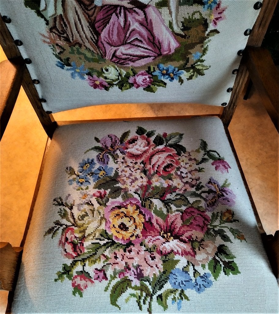 vintage stoeltje, Antiek en Kunst, Antiek | Meubels | Stoelen en Banken, Ophalen