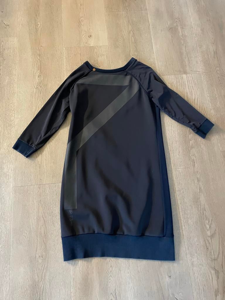 ZIP73 Sportieve Jurk - Donkerblauw met Print, Blauw, Ophalen of Verzenden, Zo goed als nieuw, Maat 36 (S)