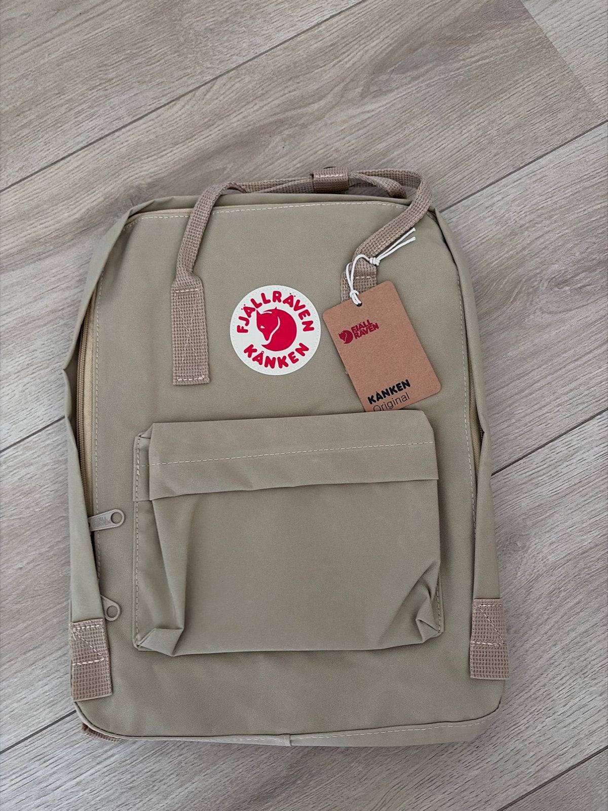 Nieuwe Fjällräven Kånken Original rugzak - Zandkleurig, Overige merken, Verzenden, 25 tot 40 cm, Nieuw