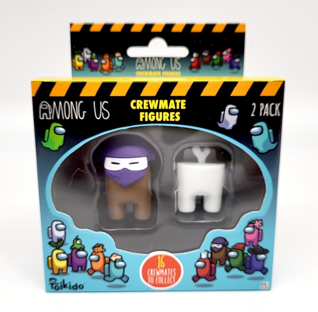 Among Us Crewmate Figures 2 Pack - New - Brown & White, Verzenden, Nieuw, Nvt, Nvt