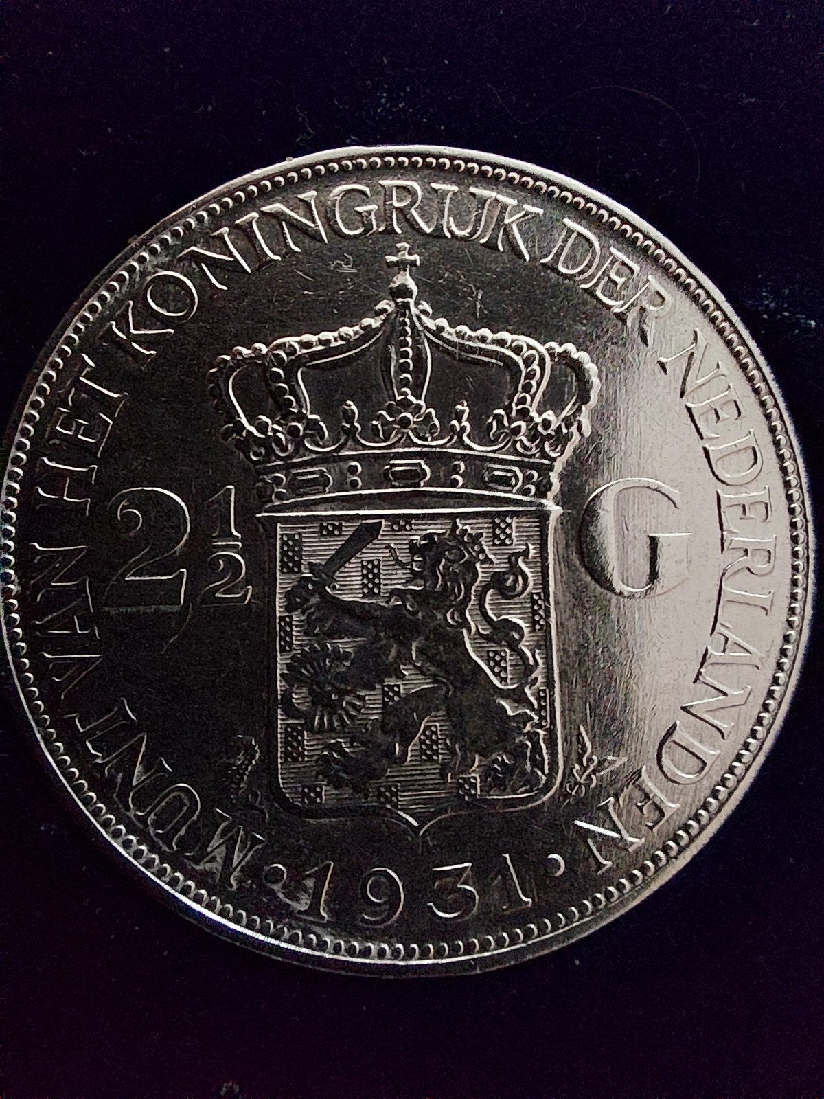 Zilveren 2½ Gulden Koningin Wilhelmina 1931, Verzenden, Koningin Wilhelmina, 2½ gulden