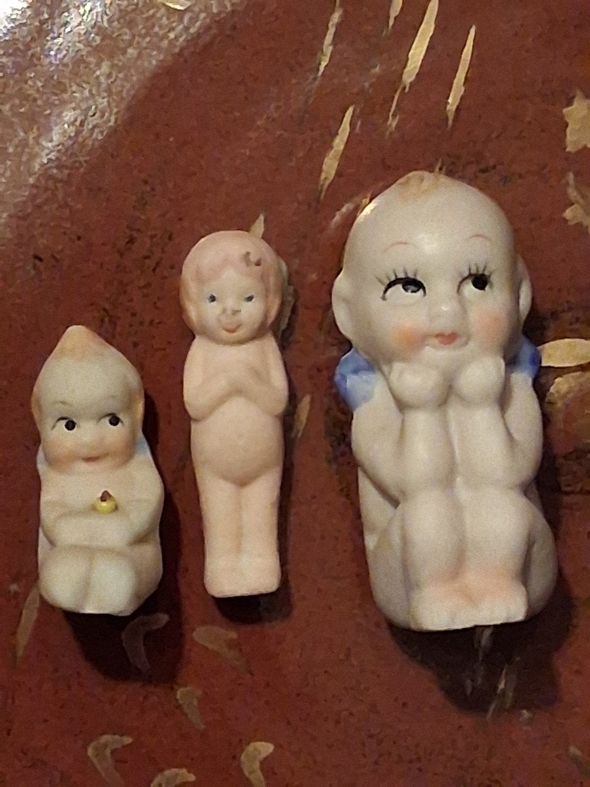 kleine porseleinen popjes,kewpie, gaaf, Ophalen of Verzenden