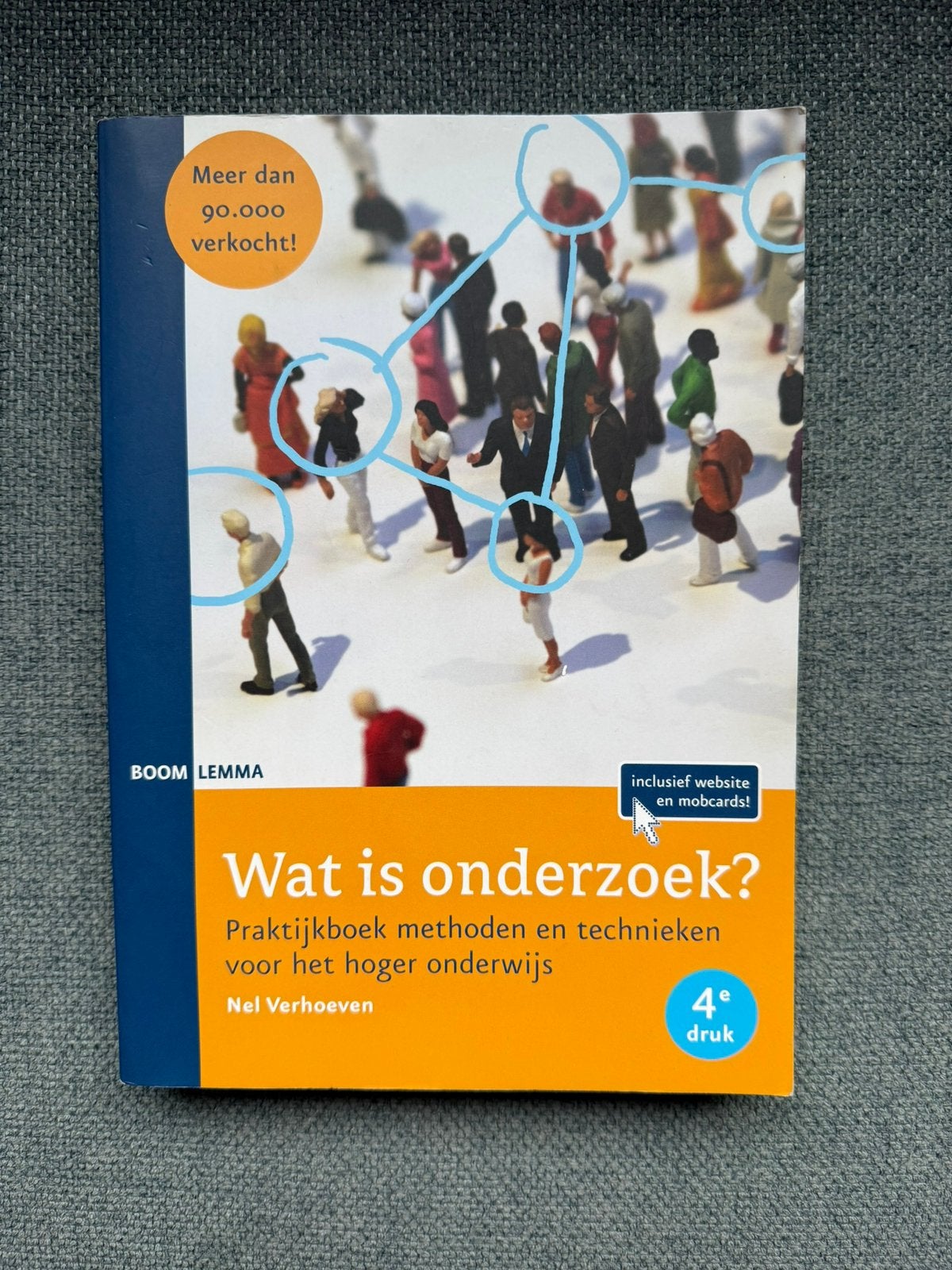 Studieboek 'Wat is onderzoek' van Nel Verhoeven Praktijkboek, Ophalen of Verzenden, Zo goed als nieuw, HBO