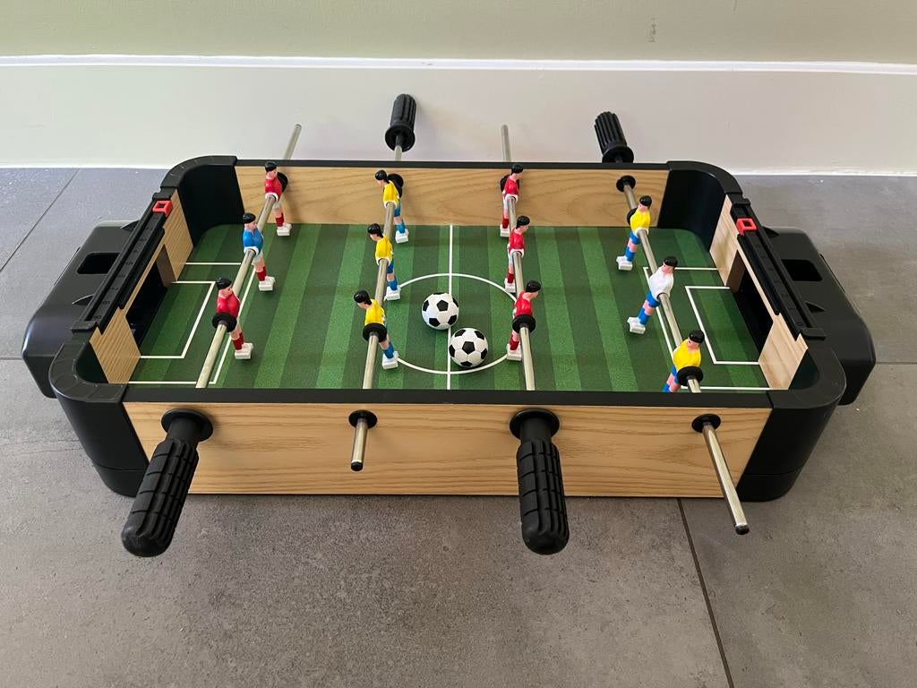 2-in-1 Tafelvoetbal & Airhockey Spel, Ophalen of Verzenden, Zo goed als nieuw