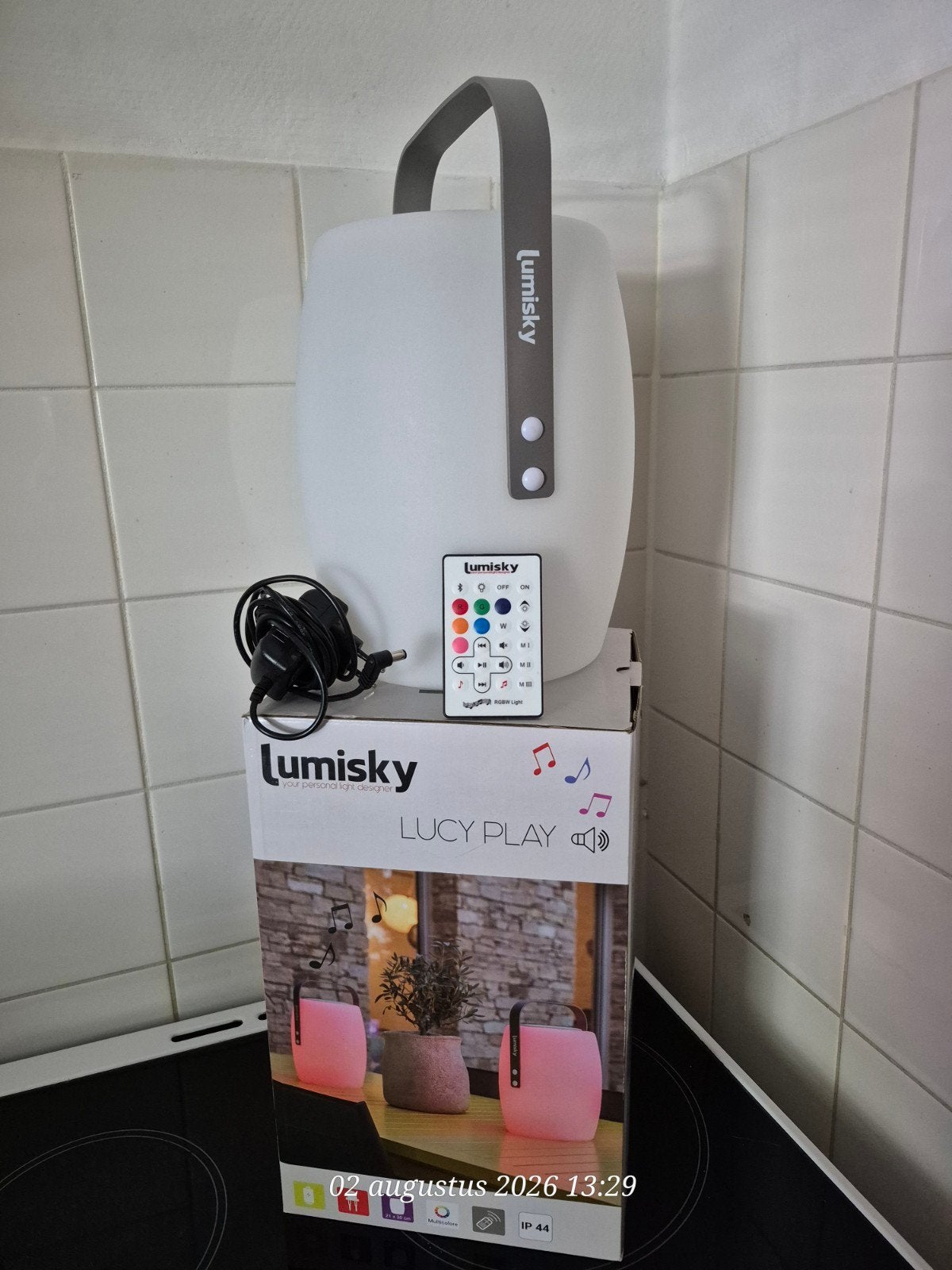 Lumisky Lucy Play Draadloze Bluetooth Speaker Lamp, Wit, Overige merken, Kunststof, Draadloos
