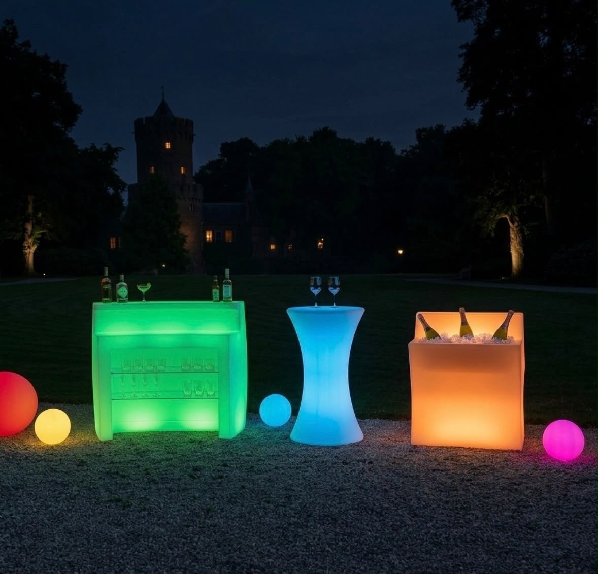 LED Cocktailbar & DJ Booth - Huur voor jouw feest event!, Ophalen of Verzenden, Gebruikt