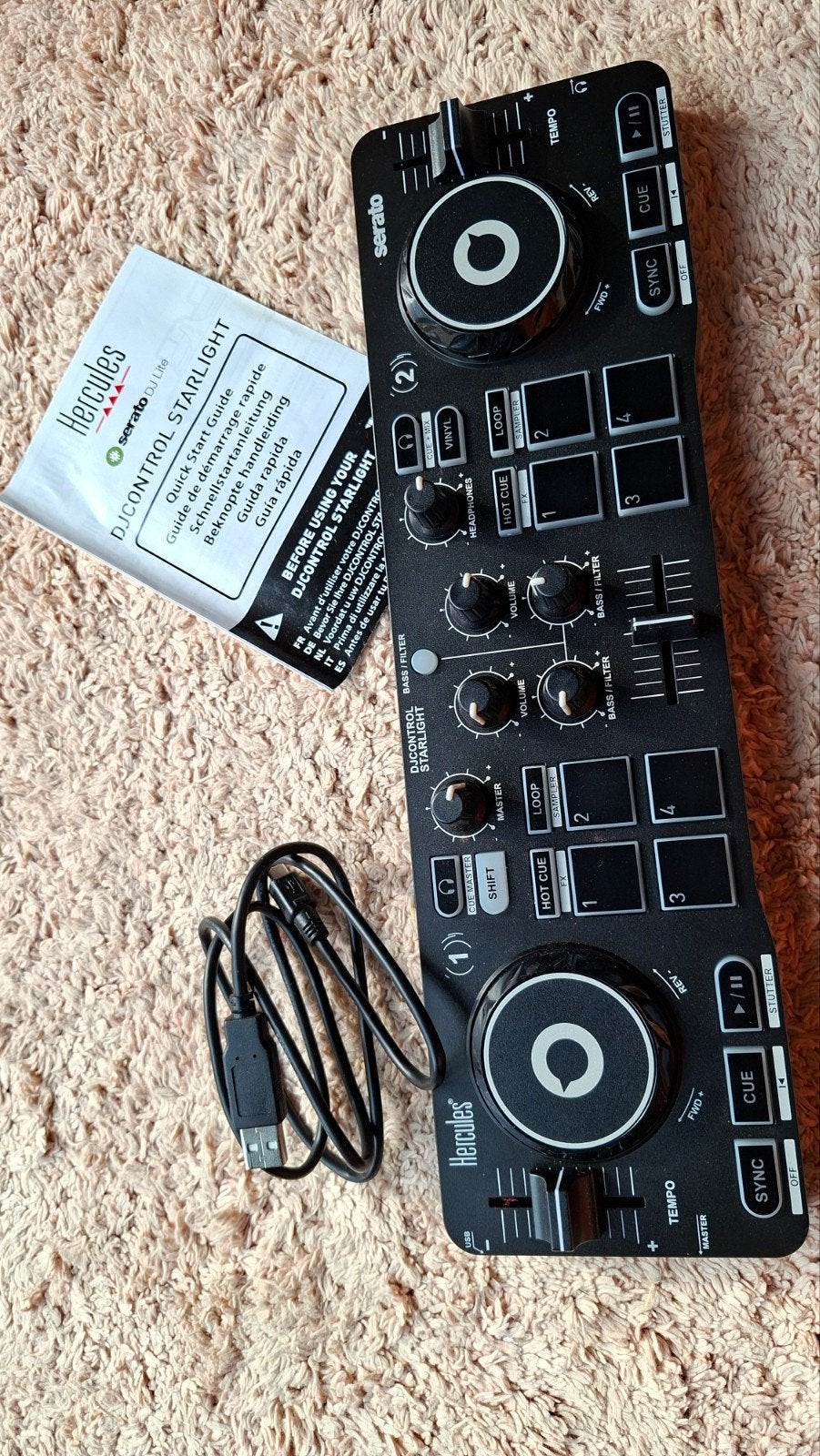 Hercules serato DJ Controller starlight DJ Lite, Ophalen, Zo goed als nieuw, Overige merken