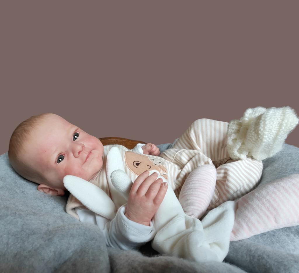 Reborn Baby Sanya Gudrun Legler, Verzamelen, Ophalen of Verzenden, Nieuw, Babypop, Levensecht of Reborn