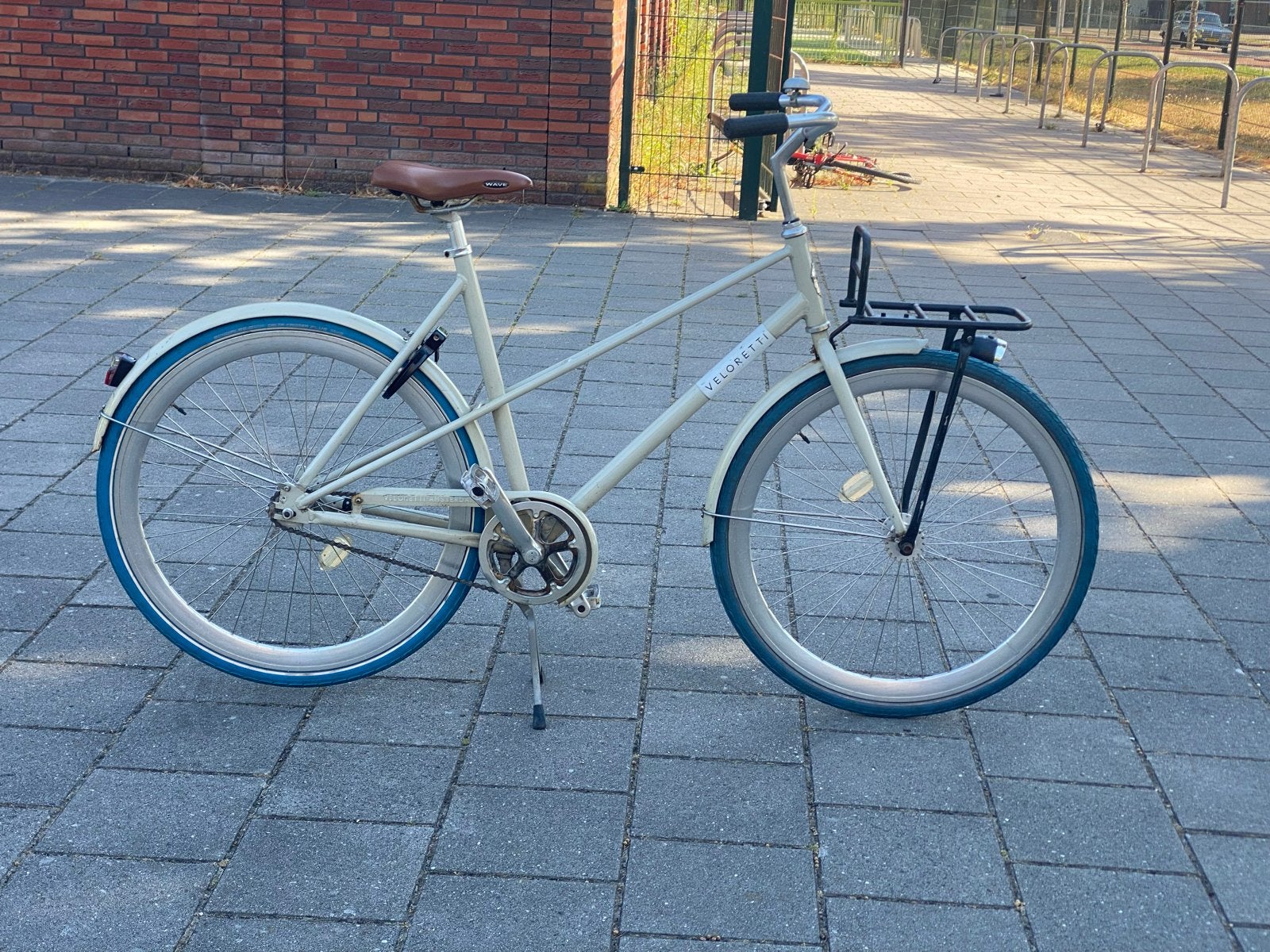 Veloretti fiets met voordrager en terugtraprem, Fietsen en Brommers, Overige merken, Terugtraprem, Gebruikt, Ophalen of Verzenden