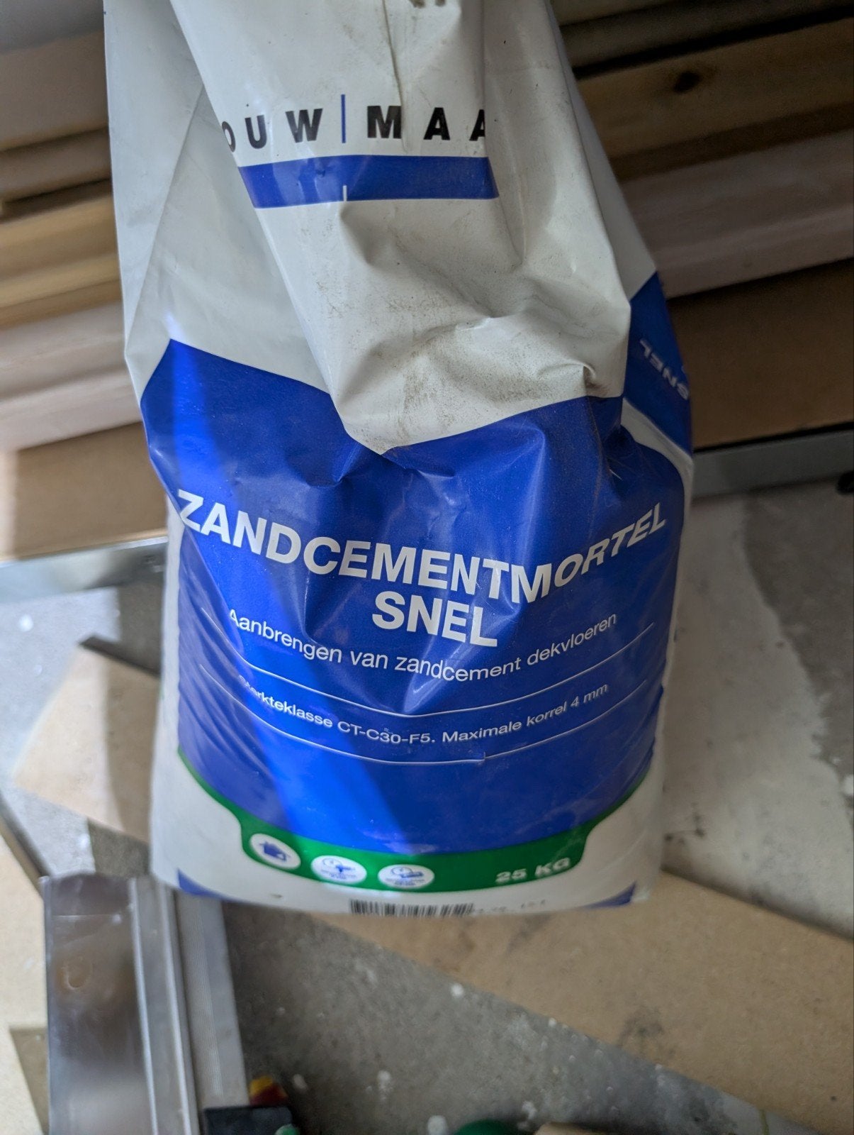Zandcementmortel Snel 25 KG - Bouwmaat, Ophalen, Nieuw, Overige typen