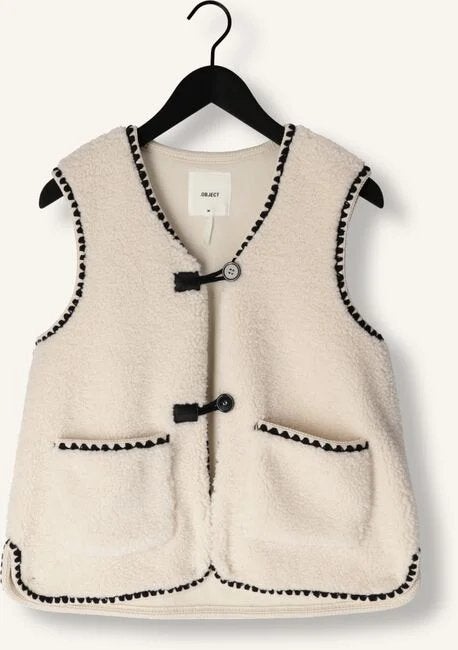 Object -  Pauline Crème teddy gilet | maat 34/36/38, Kleding | Dames, Ophalen of Verzenden, Zo goed als nieuw, Maat 34 (XS) of kleiner