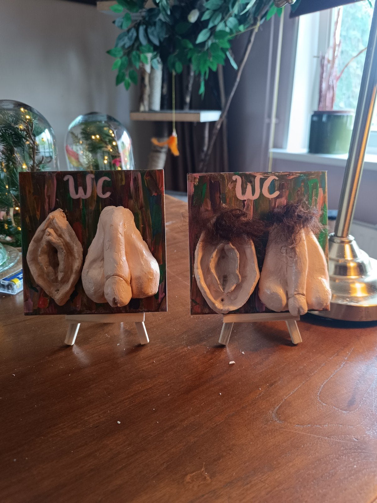 WC-bordjes: Unieke handgemaakte sculpturen, Ophalen of Verzenden
