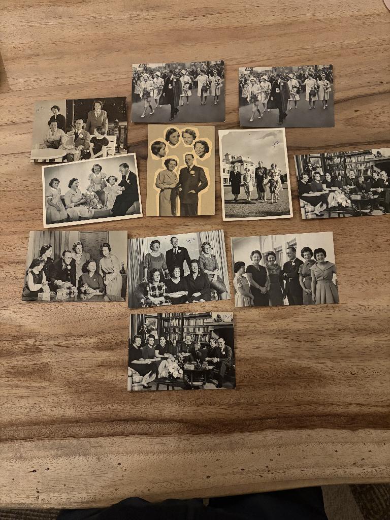 koninklijk huis ansichtkaarten en foto's, Verzamelen, Koninklijk Huis en Royalty, Ophalen of Verzenden, Gebruikt, Nederland, Kaart, Foto of Prent