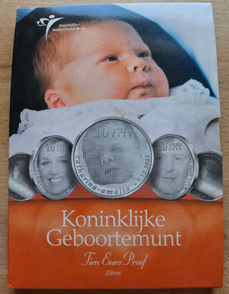 Zilver, 10 Euro 2004 Proof. Koninklijke Geboortemunt., Postzegels en Munten, Munten | Nederland, Koningin Beatrix, Zilver, Euro's