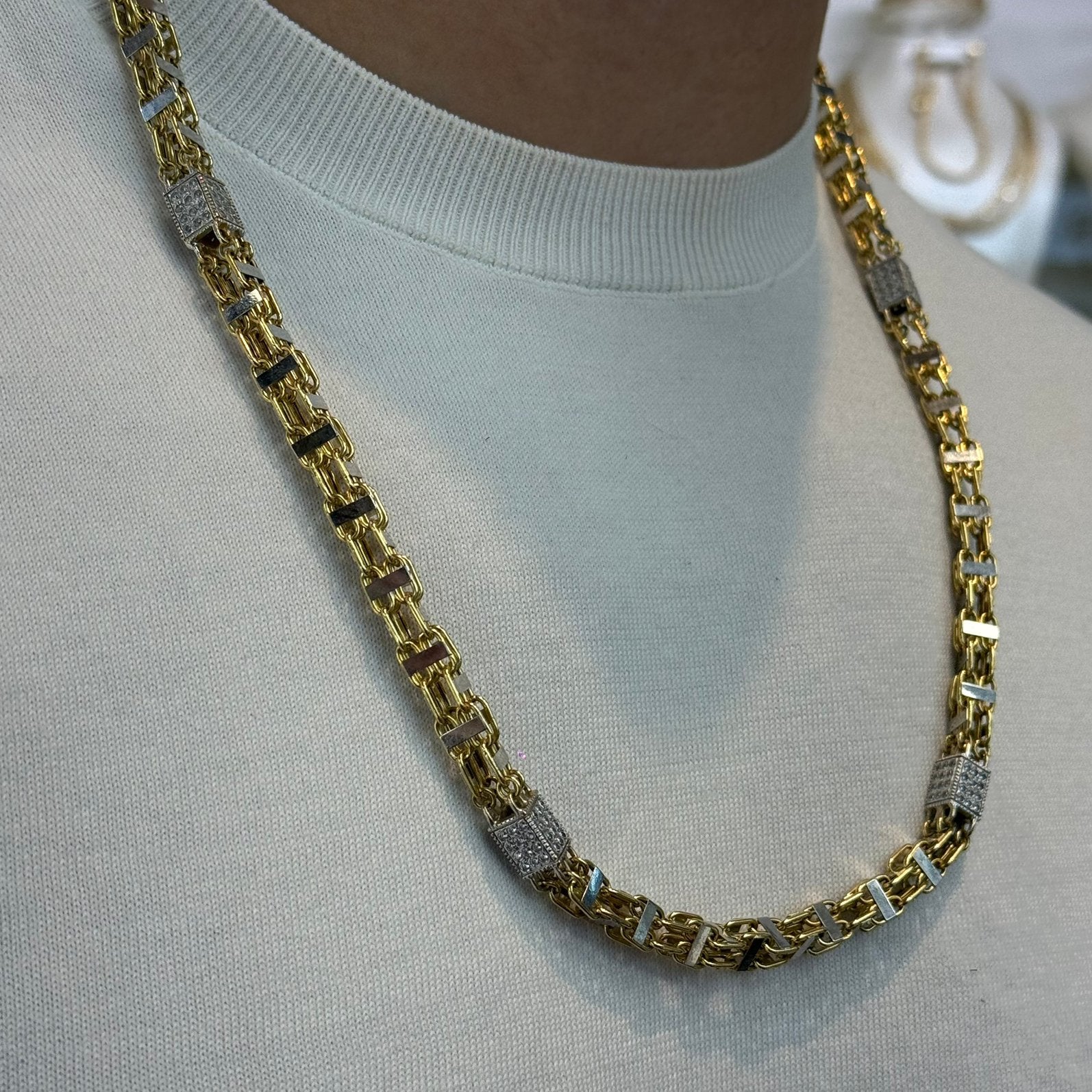 Prachtige 18 karaats gouden MAGNUM ketting | ITALY | 69 gr, Ophalen of Verzenden, Goud, Goud