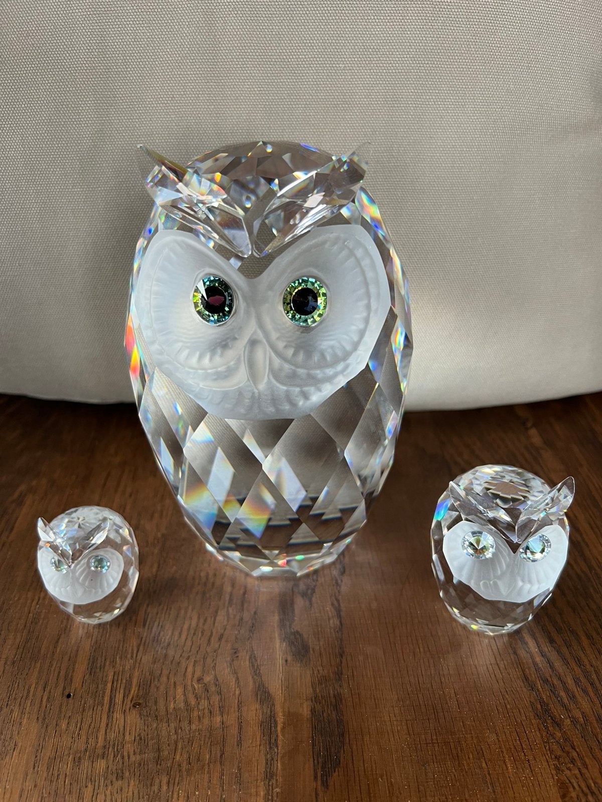 3 x Swarovski Kristal UIL o.a. PRESTIGE Uil de grootste Uil, Verzamelen, Swarovski, Ophalen, Zo goed als nieuw, Figuurtje