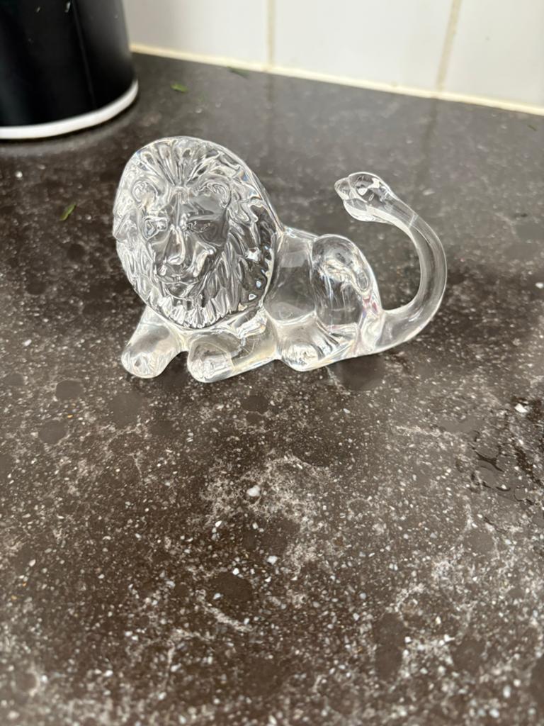 Swarovski Leeuw Kristal - Collectors Item, Verzamelen, Swarovski, Ophalen of Verzenden, Zo goed als nieuw, Figuurtje