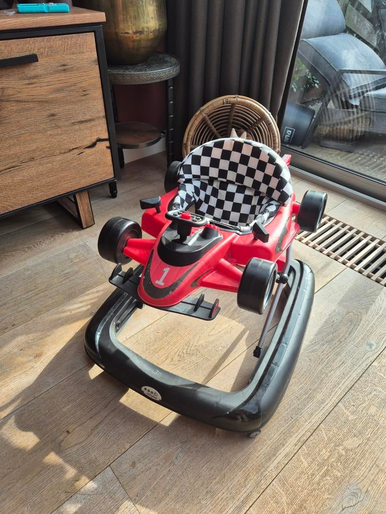 Loopstoel Formule 1 Raceauto - Rood, Ophalen of Verzenden, Gebruikt, Auto, Met wieltjes