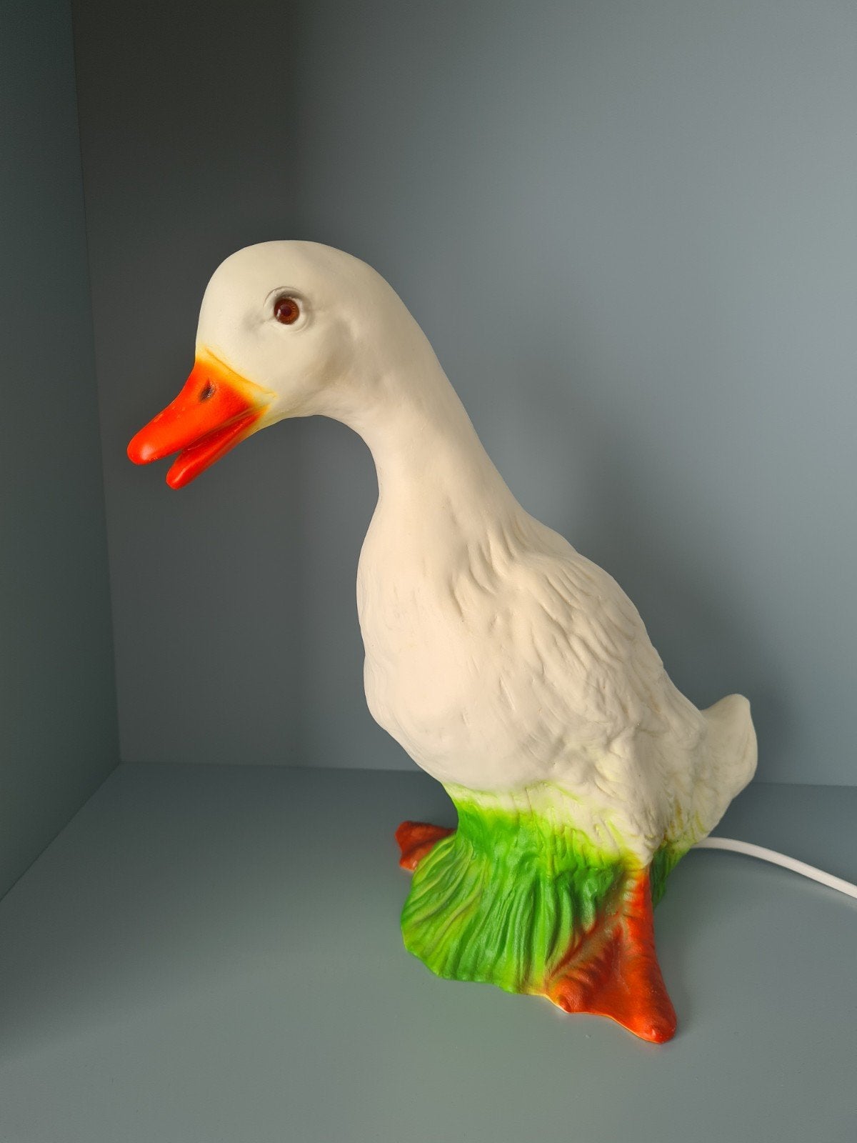 Heico lamp gans / eend, Wit, Overige merken, Gebruikt, Kunststof