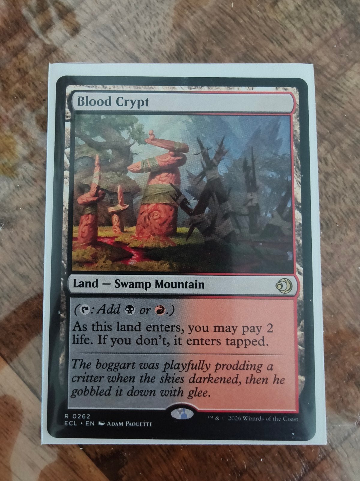 Magic: The Gathering - Blood Crypt (ECL) - Zo goed als nieuw, Ophalen of Verzenden, Zo goed als nieuw, Losse kaart