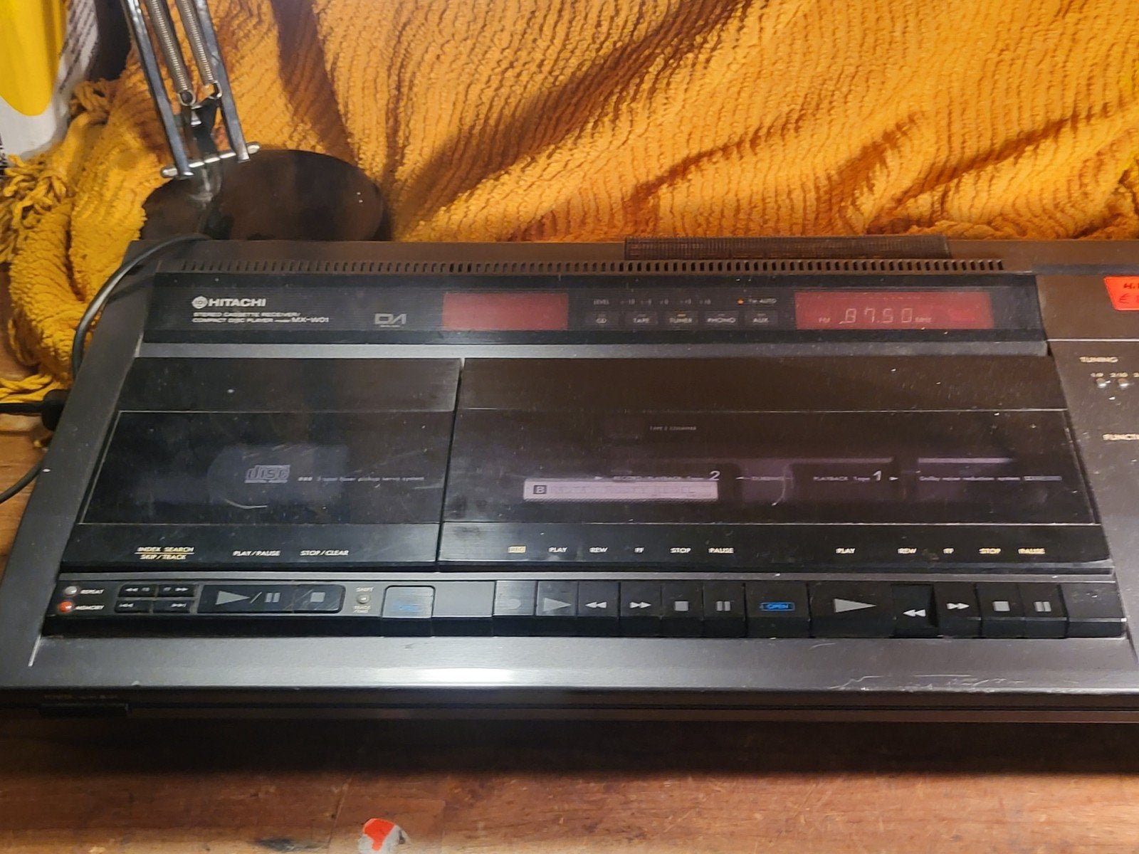 Hitachi MX-W01 Stereo Cassette Receiver / CD Player, Ophalen