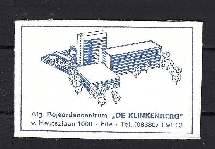 747 Ede bejaardencentrum DE KLINKENBERG, Ophalen of Verzenden, Nederland