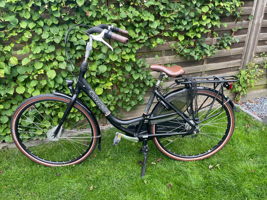Gazelle Bloom moederfiets met fietsstoeltje, Ophalen, Gebruikt, Gazelle, Versnellingen