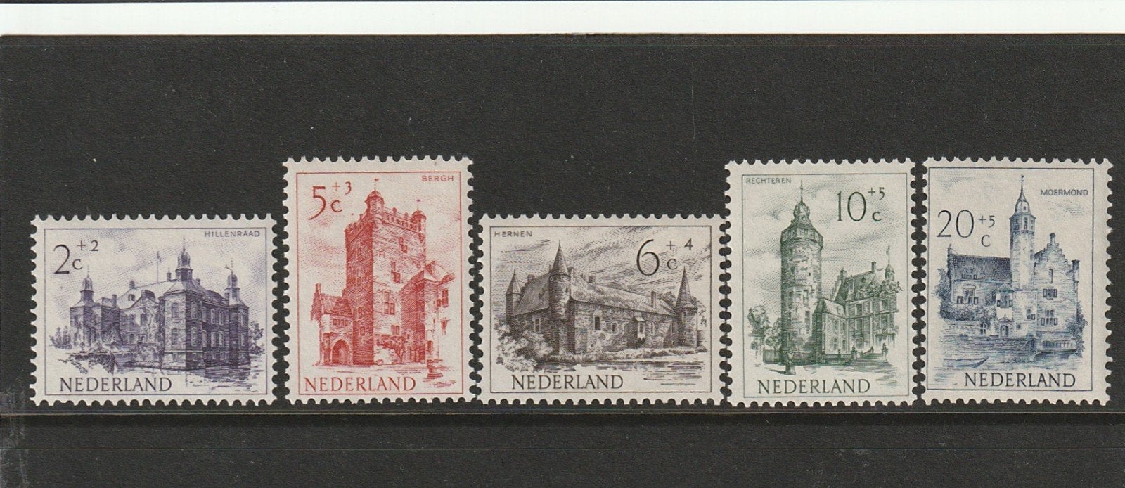1951 serie NVHP 568#572 Zomerzegels postfris, Ophalen of Verzenden, Na 1940, Postfris