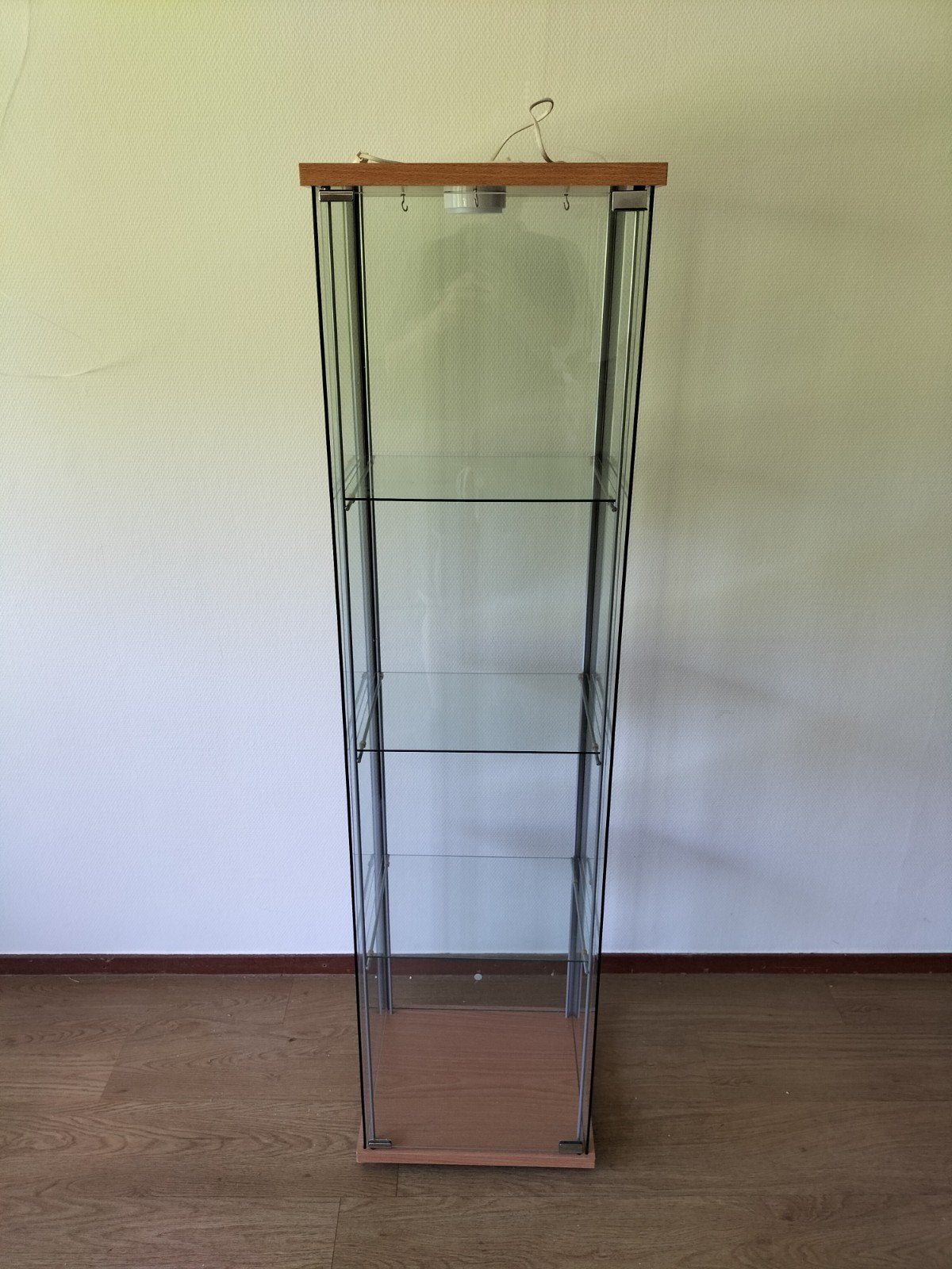 IKEA DETOLF Vitrinekast - Glas en Hout, Ophalen, Minder dan 50 cm, Minder dan 25 cm, Modern