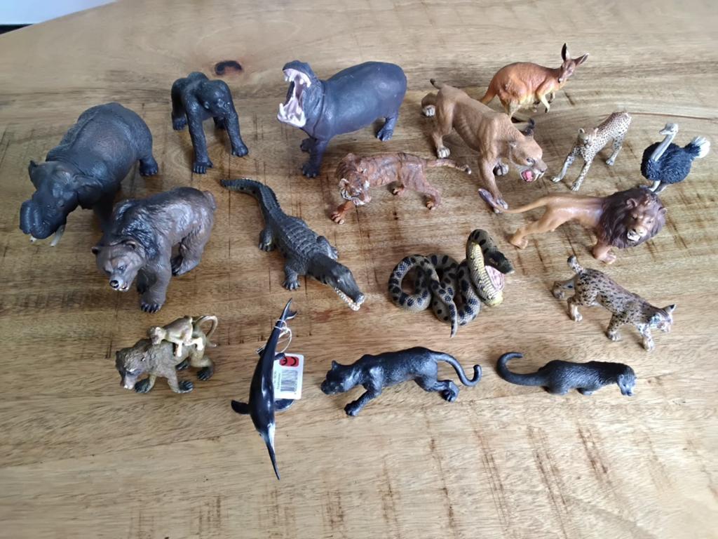 Papo en CollectA dierenverzameling, geen Schleich. 17 stuks., Ophalen of Verzenden, Zo goed als nieuw