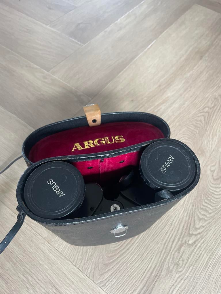 Argus 7x50 verrekijker met hoes, Minder dan 8x, Zo goed als nieuw, Met hoes of tas, Porro (met knik)