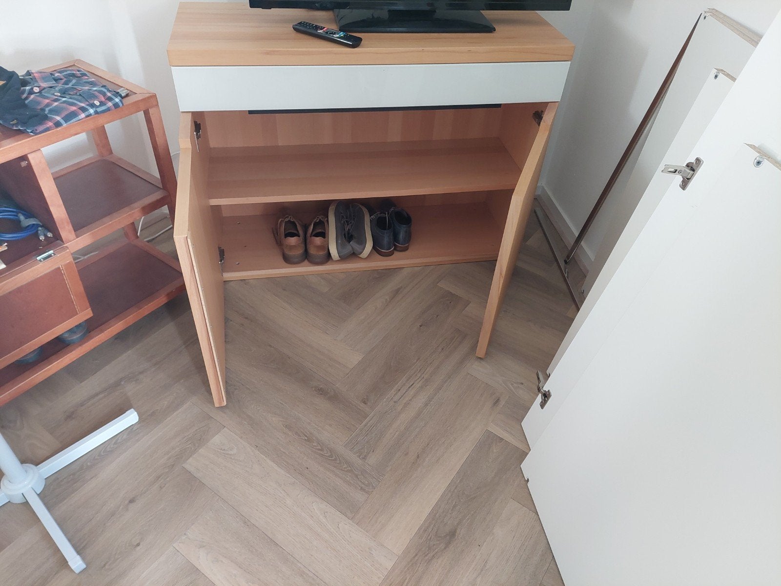 hulsta slaapkamer electrische lattenbodem, Ophalen of Verzenden, Gebruikt, Modern, Scandinavisch