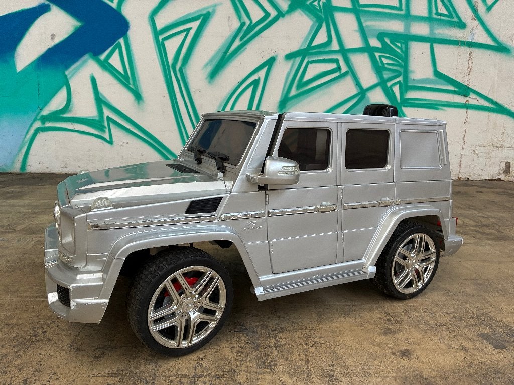 Stoere elektrische kinderauto Mercedes G-klasse AMG, Ophalen, Gebruikt