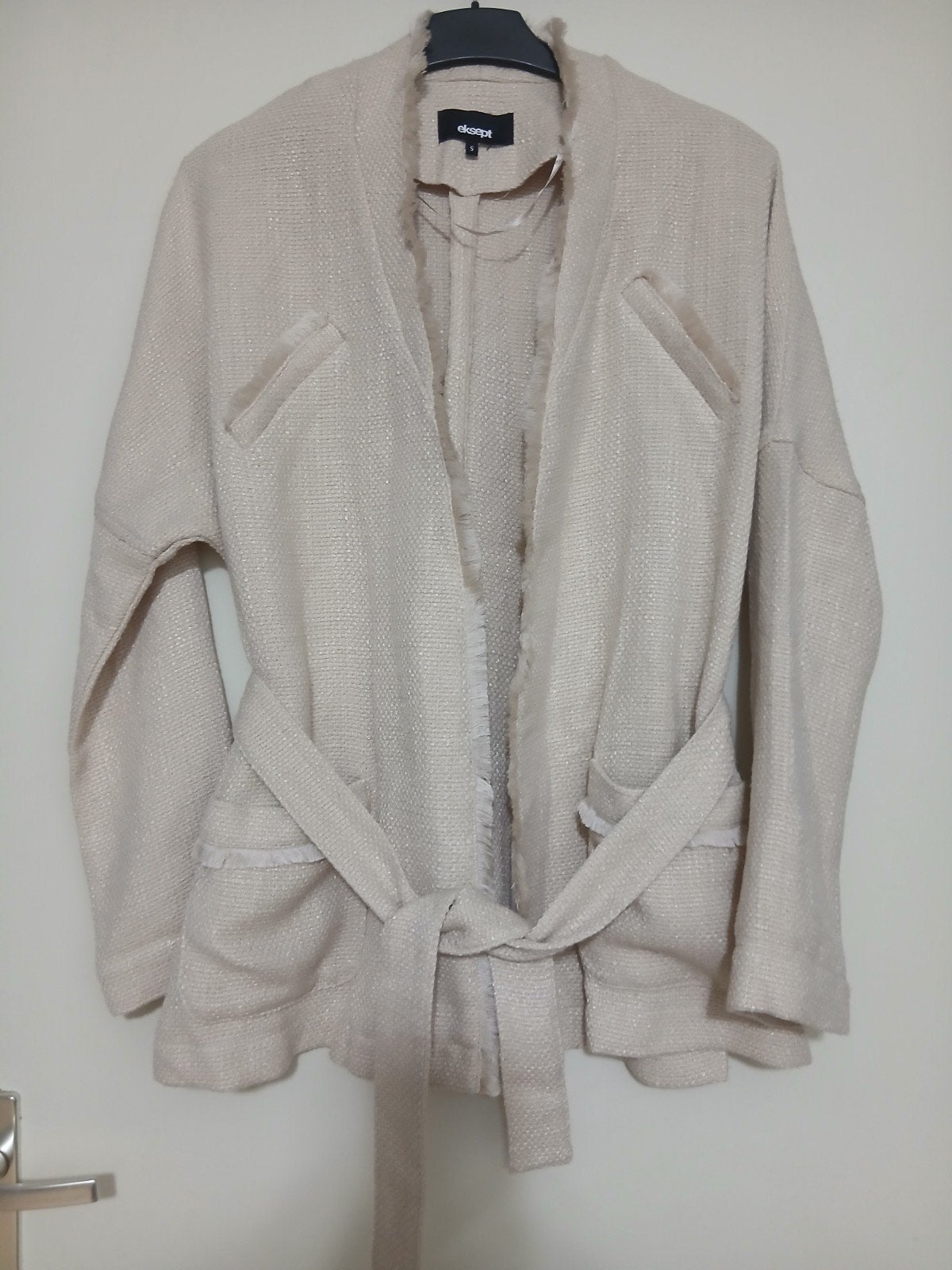 Dames Vest  Maat S, Ophalen of Verzenden, Zo goed als nieuw, Maat 38/40 (M), Beige