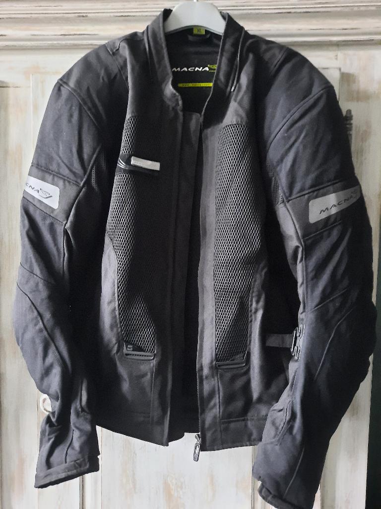 Macna motorjas, zgn ´doorwaai jas´ maat XL, textiel., Motoren, Jas | textiel, Dames, Ophalen of Verzenden, Tweedehands