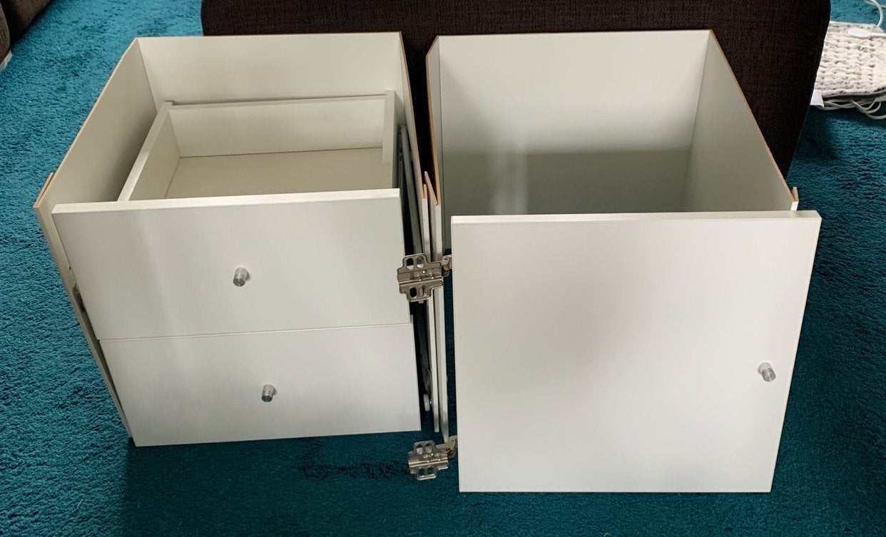 Ikea ladeblok en deur voor kallax kast, Doos, Minder dan 35 cm, Ophalen of Verzenden, Zo goed als nieuw