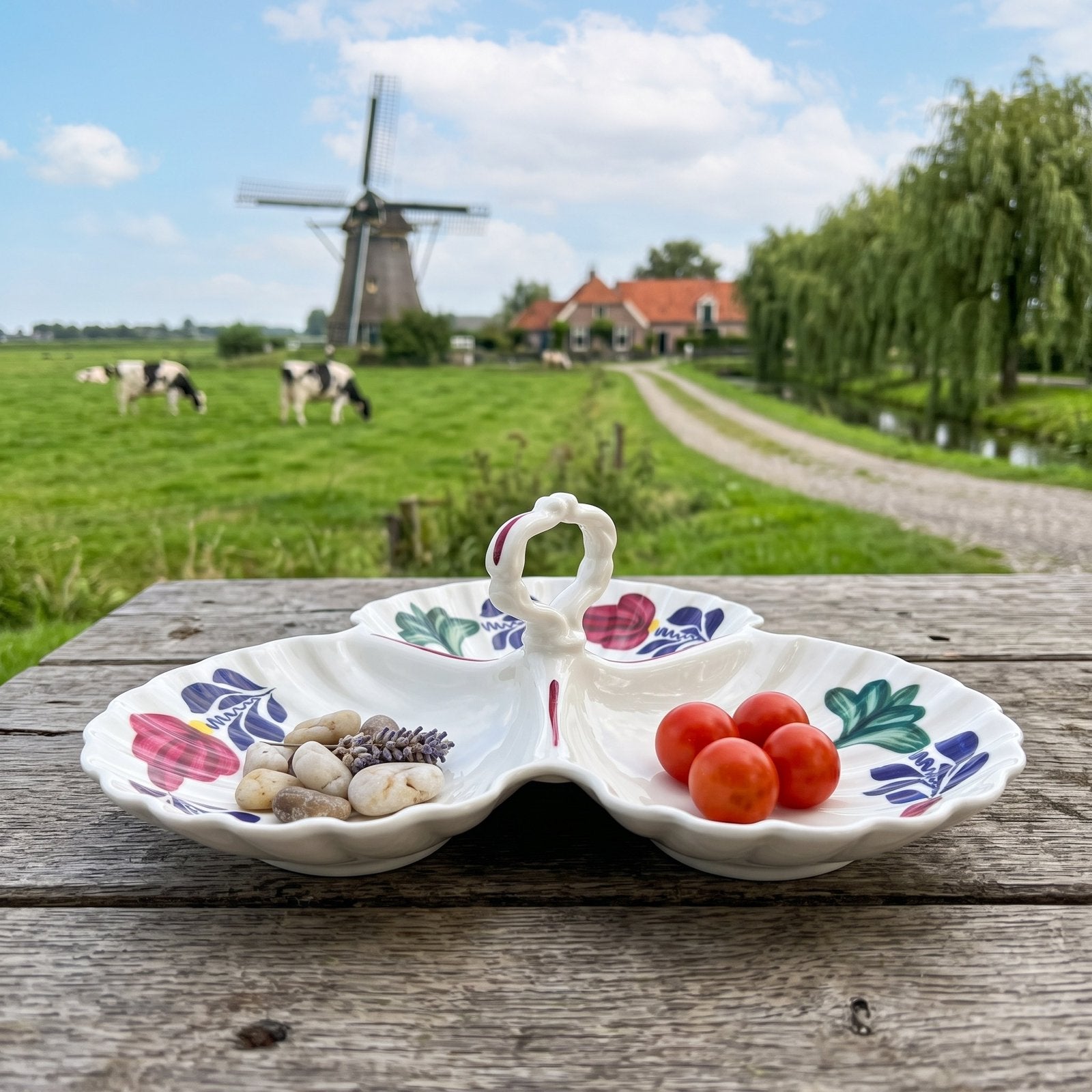 Unieke zeldzame boerenbont schelpenschaal, Ophalen of Verzenden