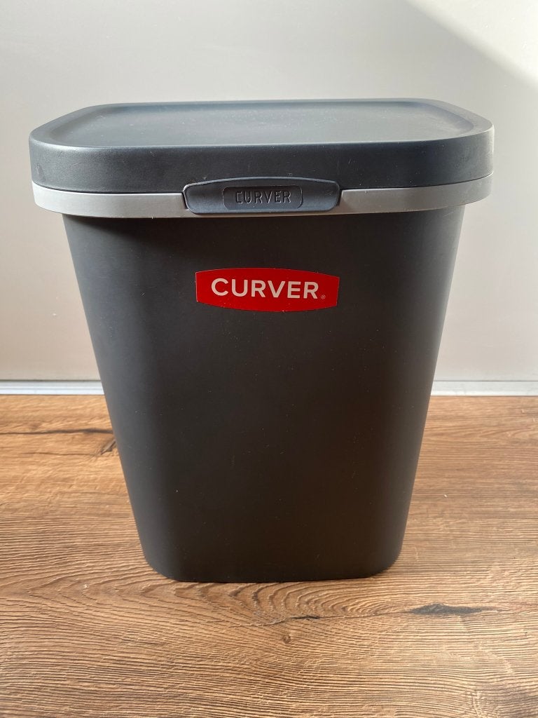 Prullenbak Curver Mistral 10 liter (antraciet), Huis en Inrichting, Woonaccessoires | Prullenbakken, Ophalen, Kunststof, Gebruikt