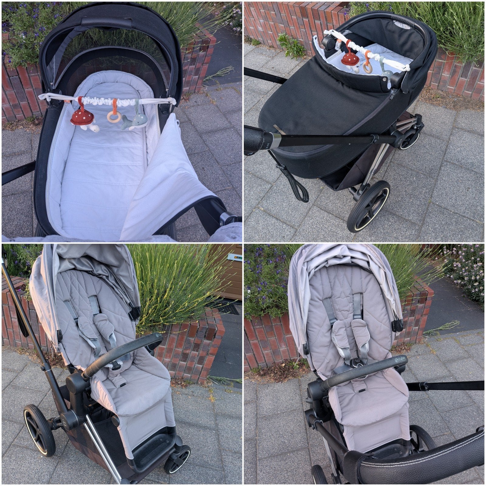Cybex Priam Combiwagen met Reiswieg en Zitje, Overige merken, Gebruikt, Ophalen of Verzenden, Combiwagen